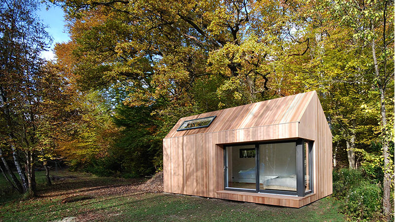 Dual Pitch Ecospace Studio in Forest