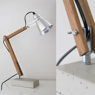 DIY Industrial Desk Lamps by NimiDesign via Cox & Cox