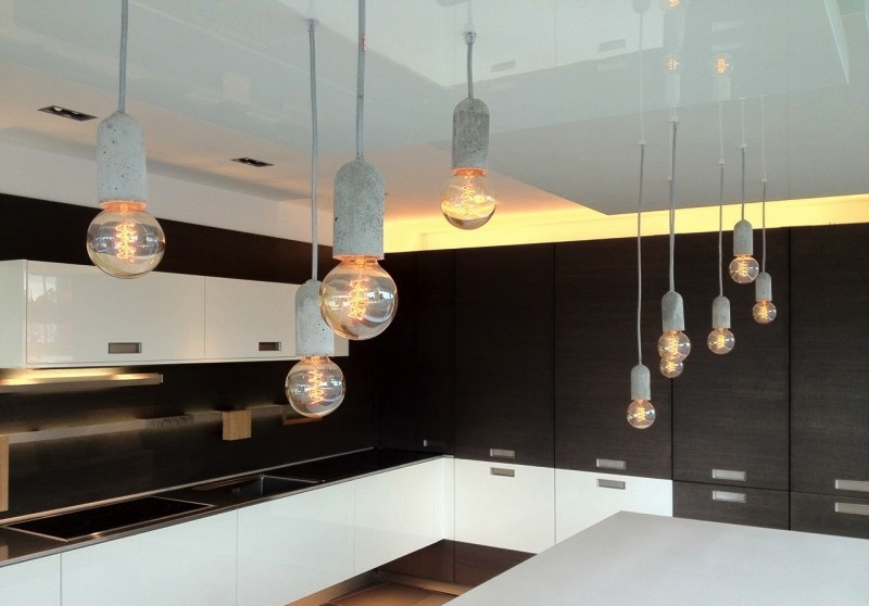 Multiple NUD Collection Base Lights in Kitchen