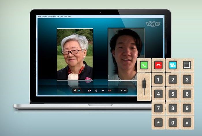 Custom Palette Gear to Create Telephone Interface for Elderly Skype User