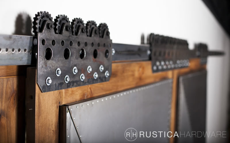 Rustica Hardware Industrial Minimalist Sliding Barn Doors