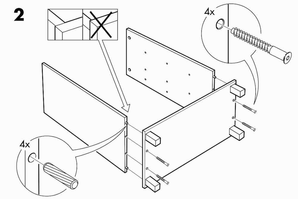 Ikea Drawer Assembly Instructions