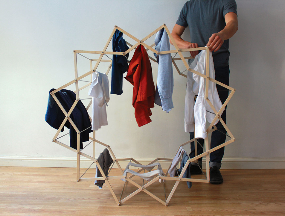 Looped Star-Shaped Clothes Horse by Aaron Dunkerton