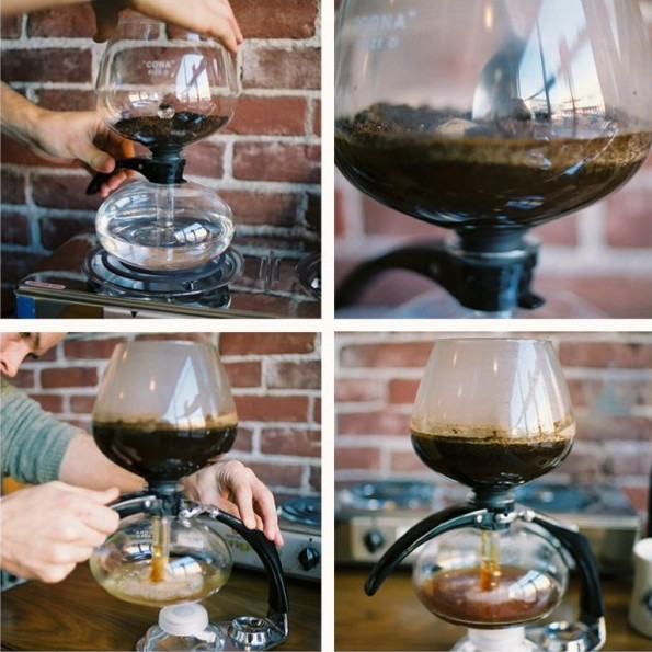 Making Coffee with a Vacuum Pot Siphon