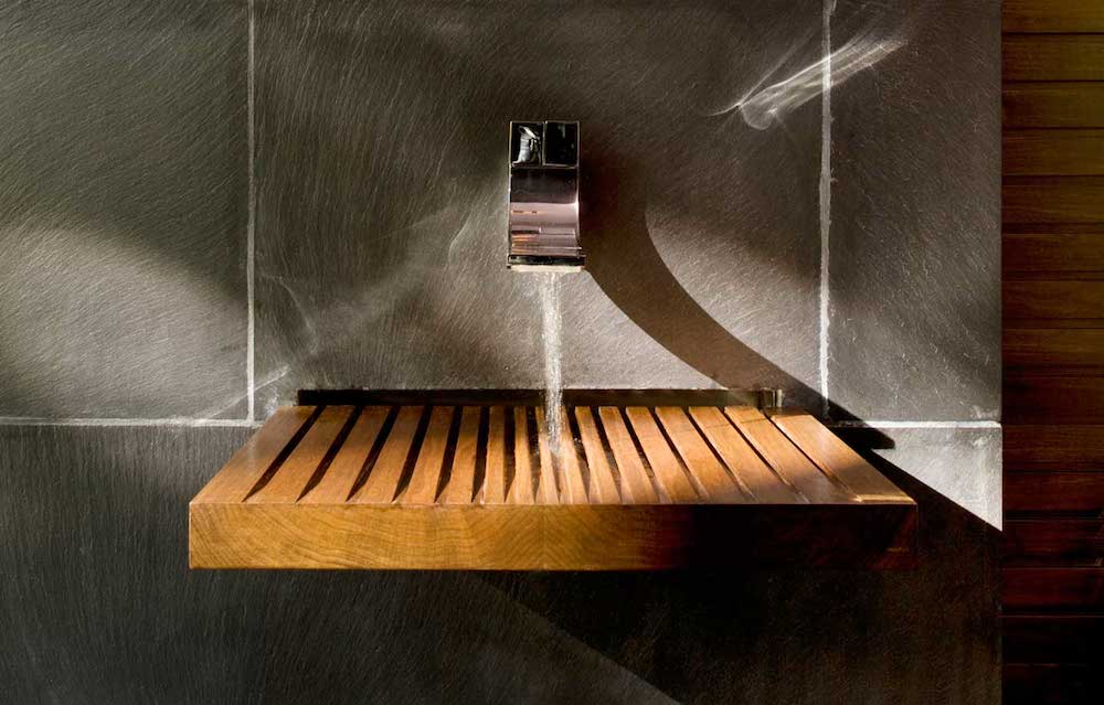 Wooden Sink in Ghent Woods Writer's Studio