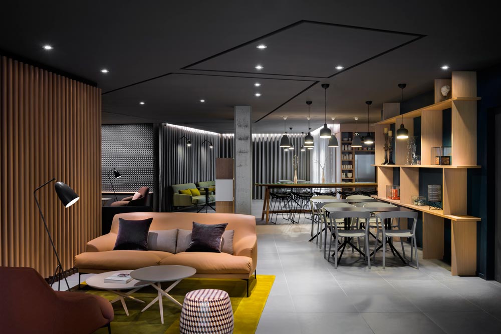 Communal Club Space in Okko Hotels by Patrick Norguet