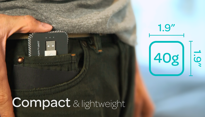 Pocketsized JUMP Smartphone Charger and Reserve Battery by Native Union