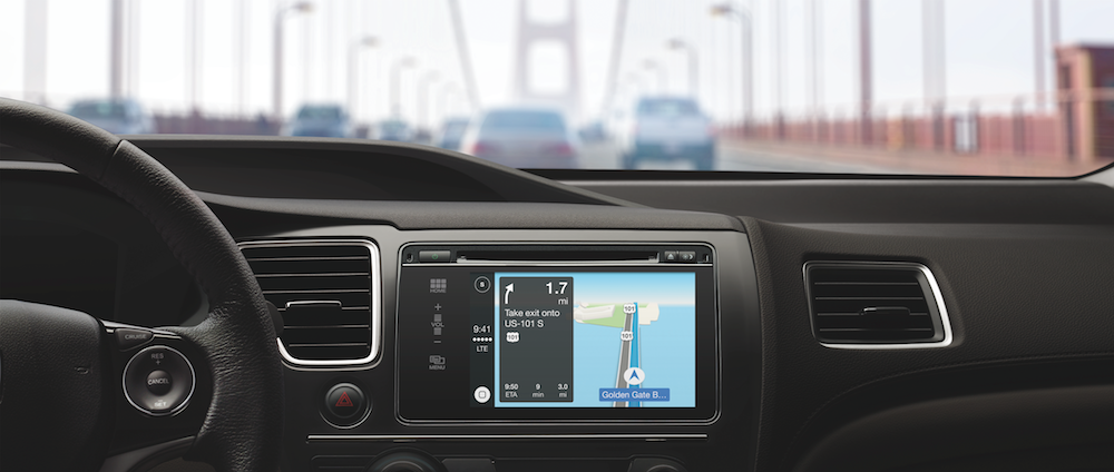 Apple Maps through CarPlay as SatNav in Car