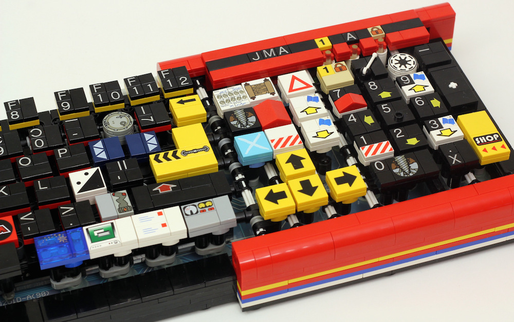 Numeric Section of Lego Keyboard