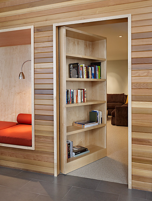 Secret Media Room in North Lake Wenatchee by DeForest Architects