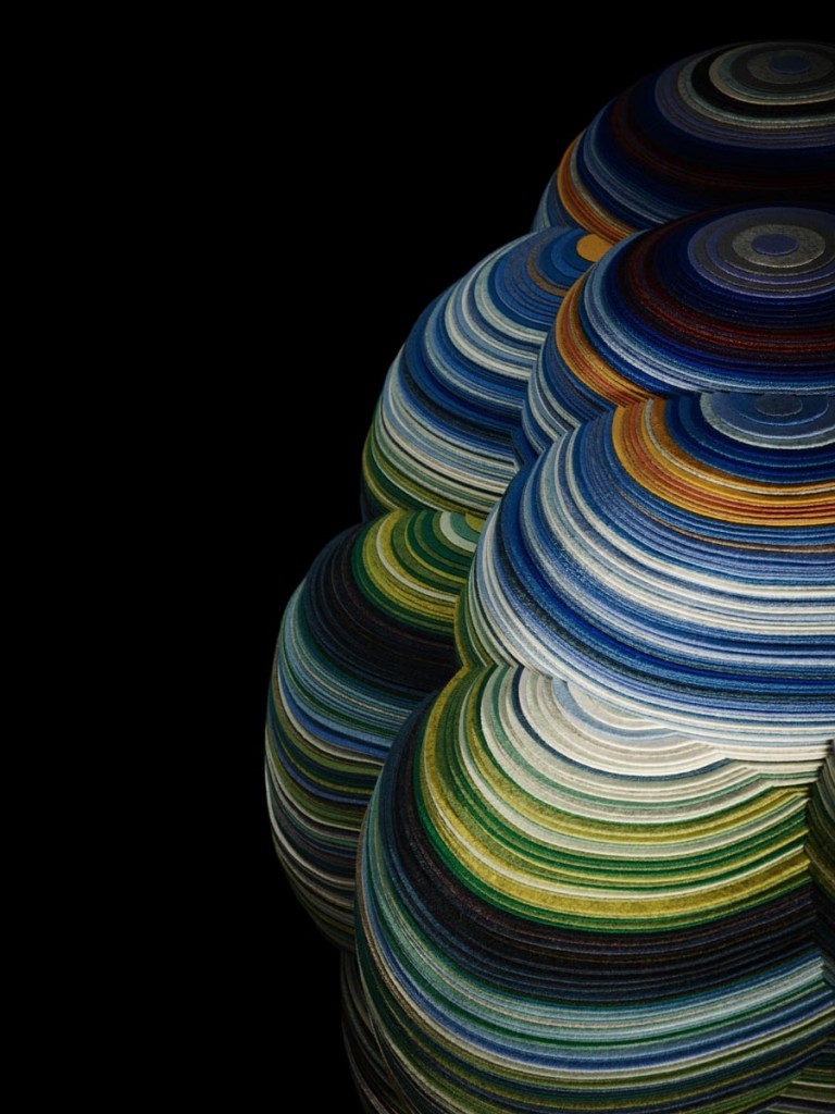 Side of the Layers Cloud Chair at the Milan Design Week