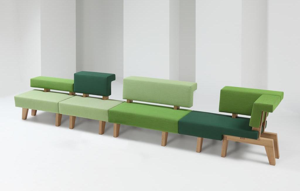 Straight Bench Configuration of PROOFF WorkSofa
