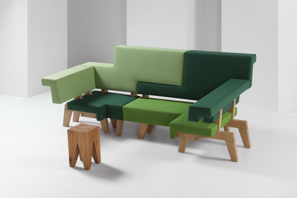 WorkSofa as a Standard 2 Seater Sofa by Studio Makkink & Bey