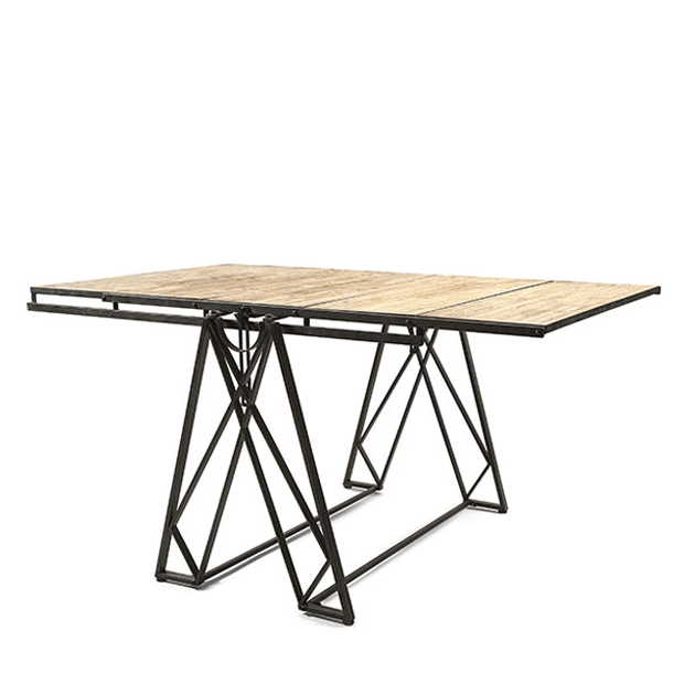 Animated Transforming Industrial Shelf Table by Dot and Bo