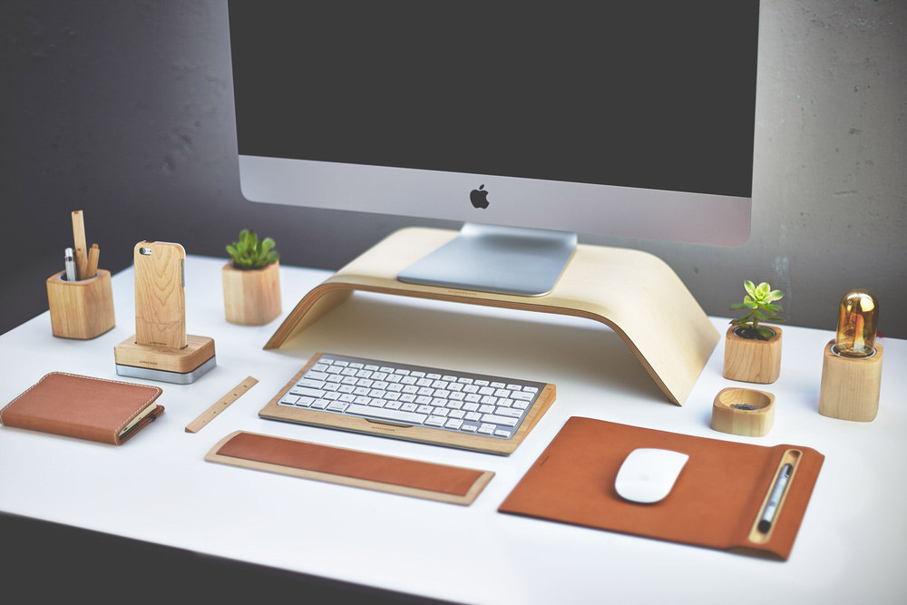 Desk Furnishings by Grovemade to Encourage Posture and Organisation