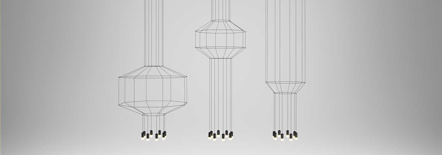 WIREFLOW Geometric Line Drawing Lighting by Arik Levy for VIBIA