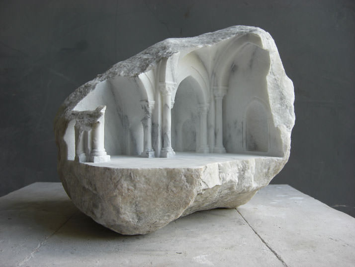 Medieval Architectural Sculpture in Marble by Matthew Simmonds