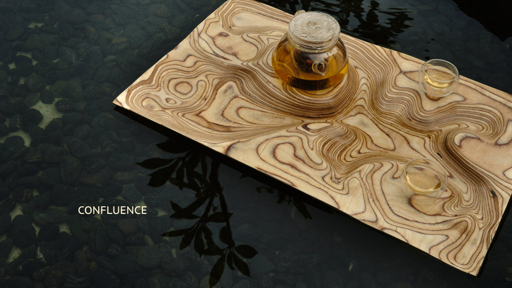 Confluence Plywood Tea Tray