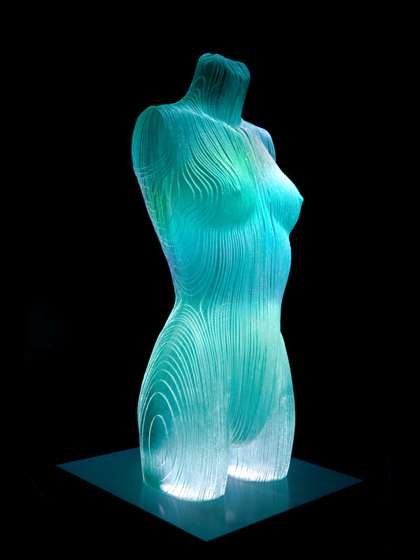 Dangerous Curves Handmade Glass Sculpture by Ben Young
