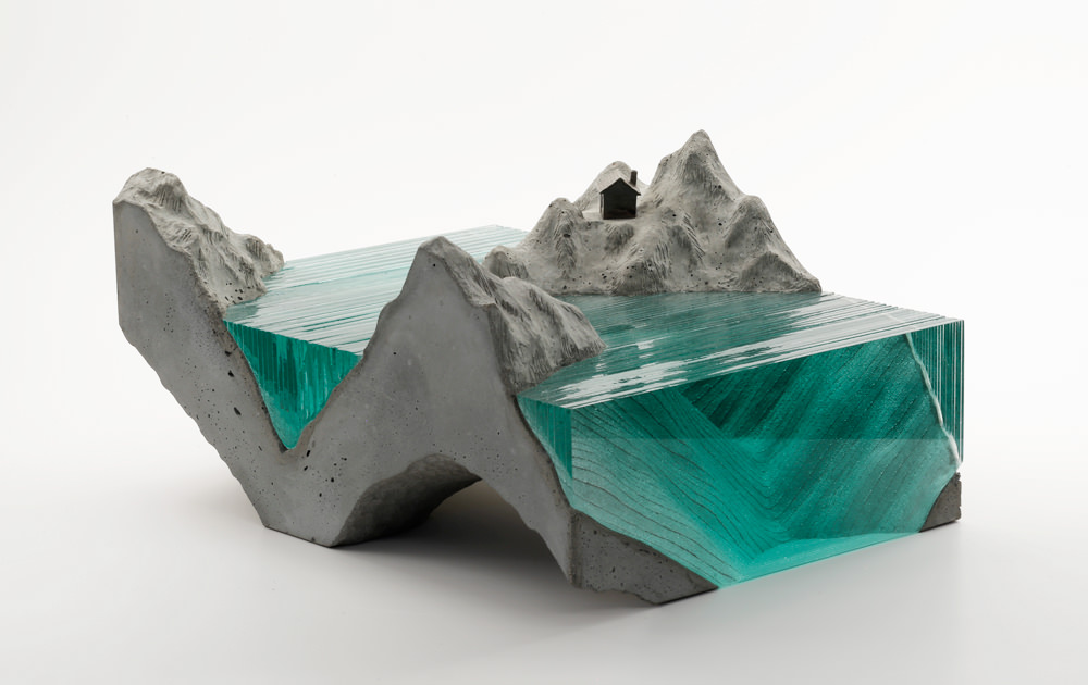 ‘Broken Liquid’ Glass and Concrete Sculptures by Ben Young