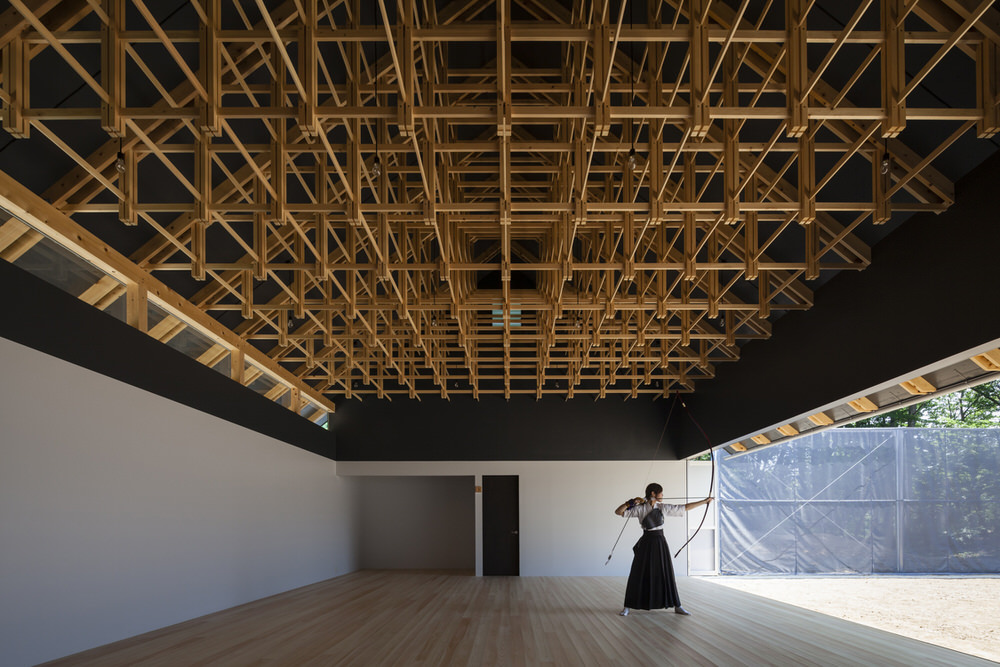 Kyudo Archery Hall at Kogakuin University, Tokyo by FT Architects