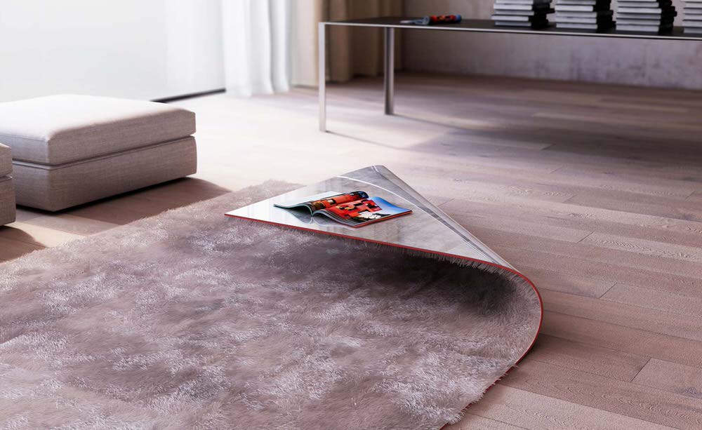 Stumble Upon Coffee Table Rug Corner by Alessandro Isola