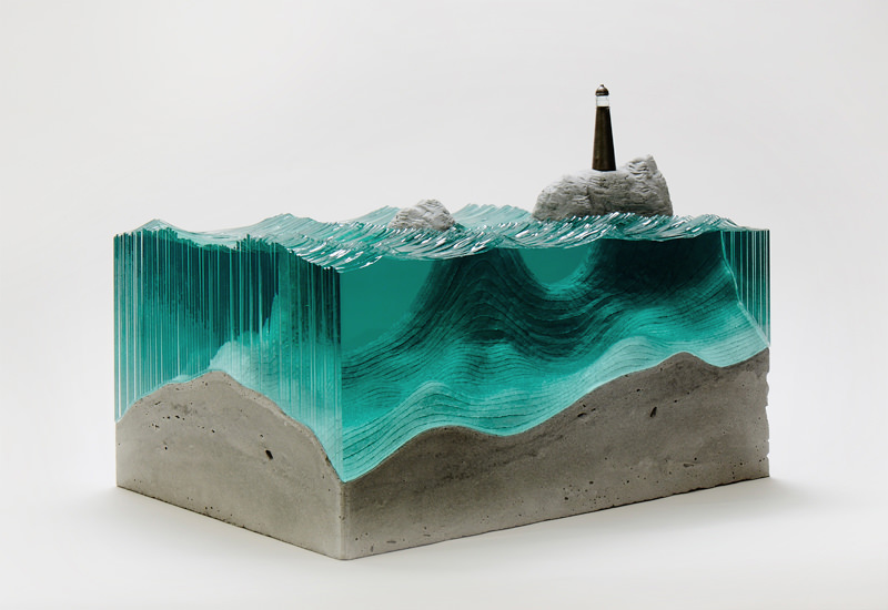 The Beacon Glass and Concrete Sculpture by Ben Young