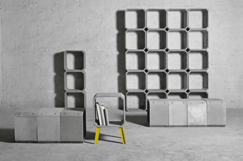 Zhi and Kou Modular Cement Furniture by Bentu Design