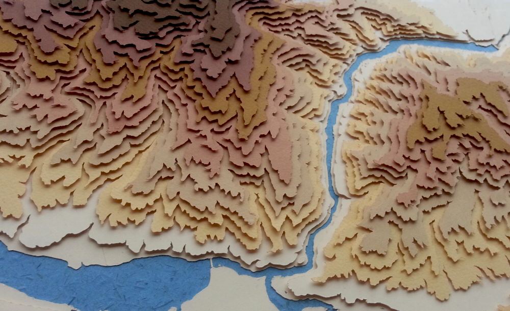 Cromwell and Lake Dunstan Map by Sam Caldwell SAMAPS
