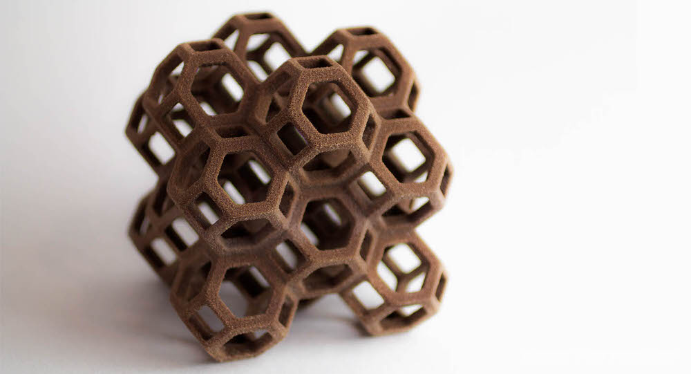 3D Printed Chocolate Octohedra Lattice