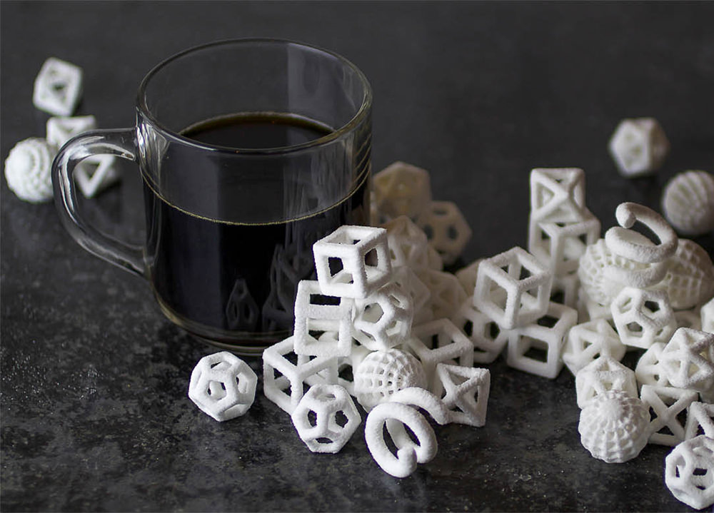 3D Printed Geometric Sugar Cubes
