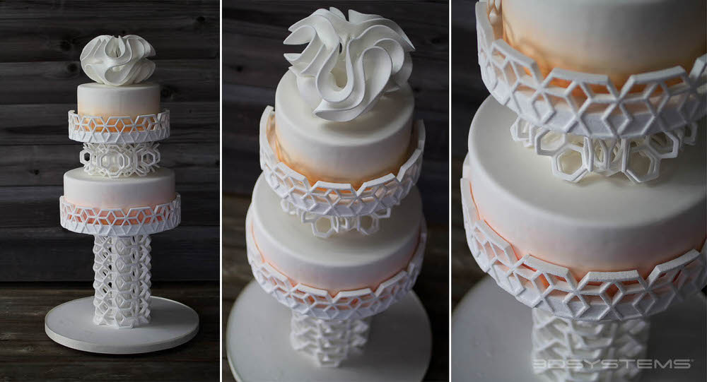 3D Printed Wedding Cake Support Lattice