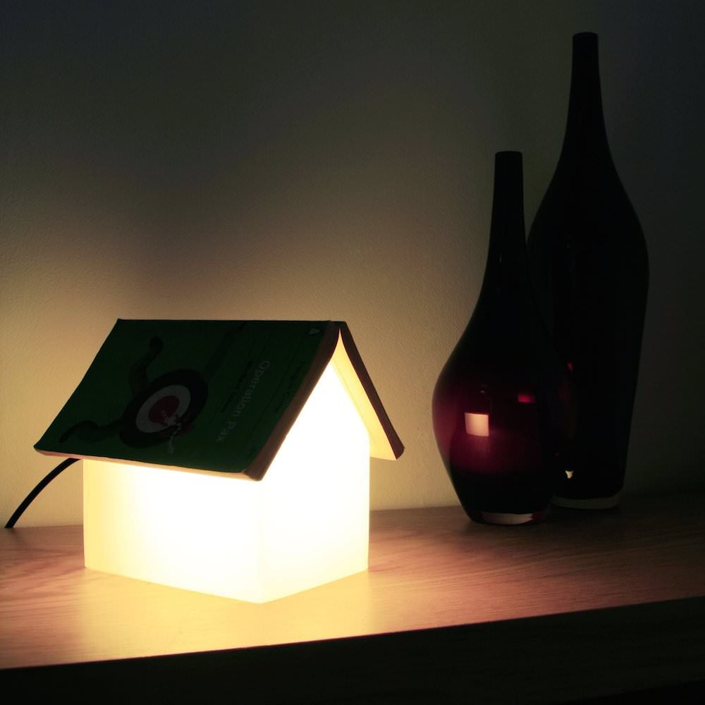 Book Rest Lamp in Dark Setting