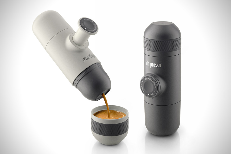Minipresso Is a Portable Hand-Powered Espresso Maker by Wacaco