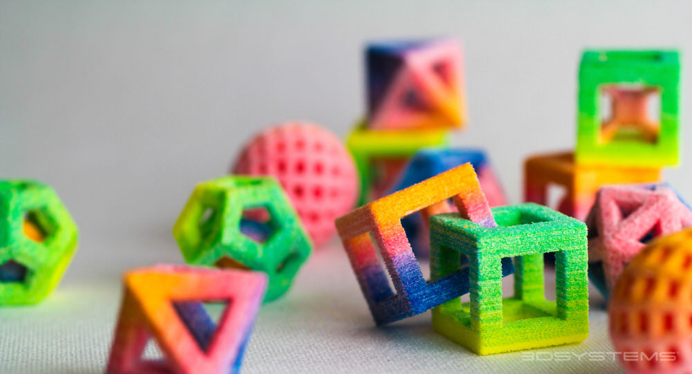 Rainbow Coloured 3D Printed Sour Candy