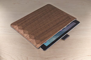 Geometric Walnut and Wool iPad Sleeves by Grovemade