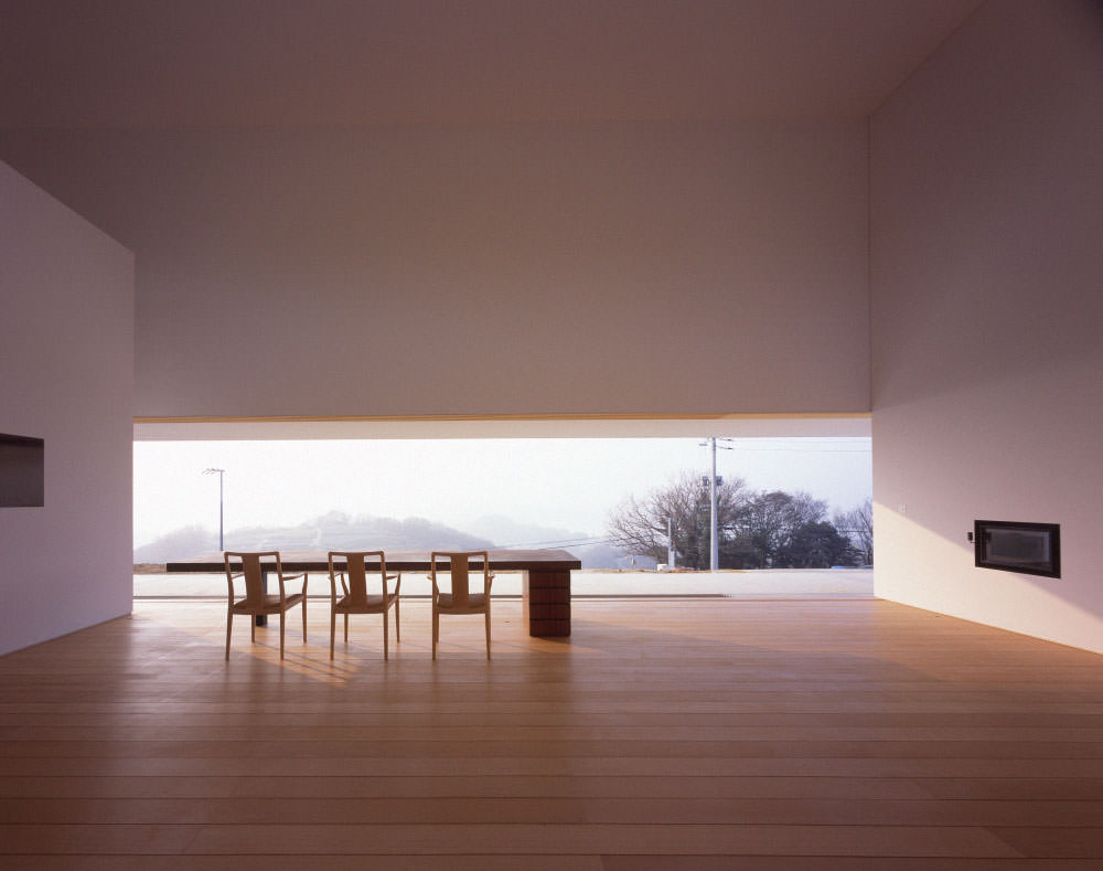 Minimalist Table in Ushimado Atelier by Tezuka Architects