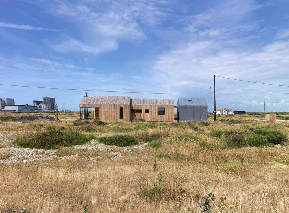 Pobble House with Dungeness Nuclear Power Plant in Background