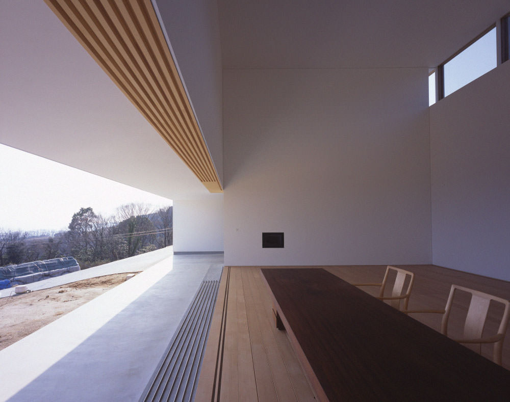View of Minimalist Interior and Sliding Door Channels