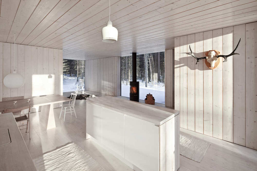 White Minimalist Interior with Minimalist Finnish Design