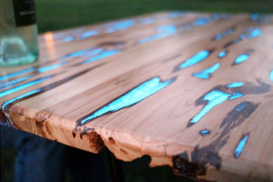 Glow Wood Table Instructables DIY Guide by Mike Warren
