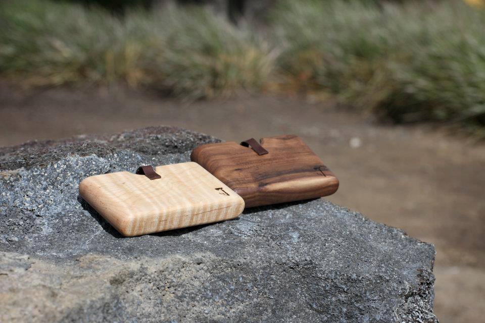 Walnut and Maple Wallet by Slim Timber