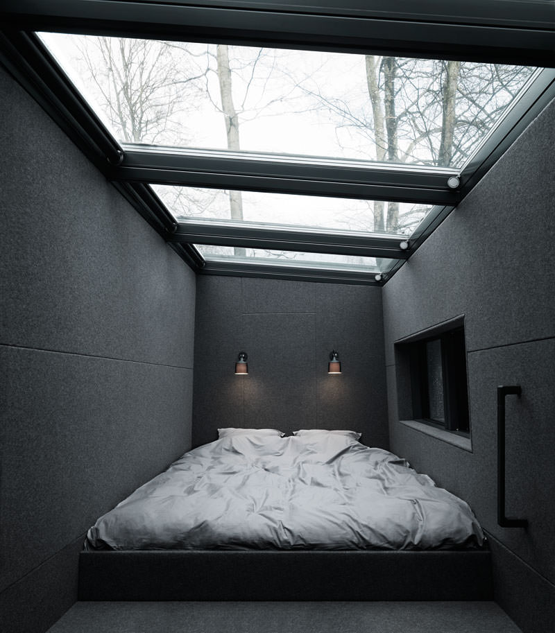 Loft Bedroom in a Vipp Shelter Dwelling