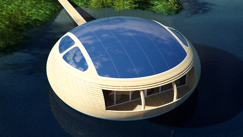 Solar Panel Roof of WaterNest Dwelling
