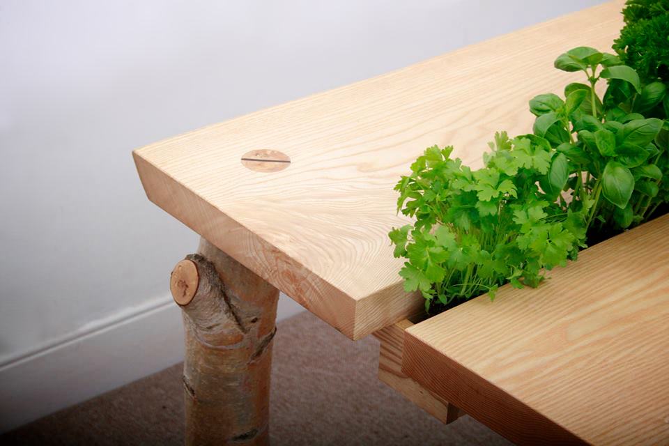 Forage Dining Table with Herb