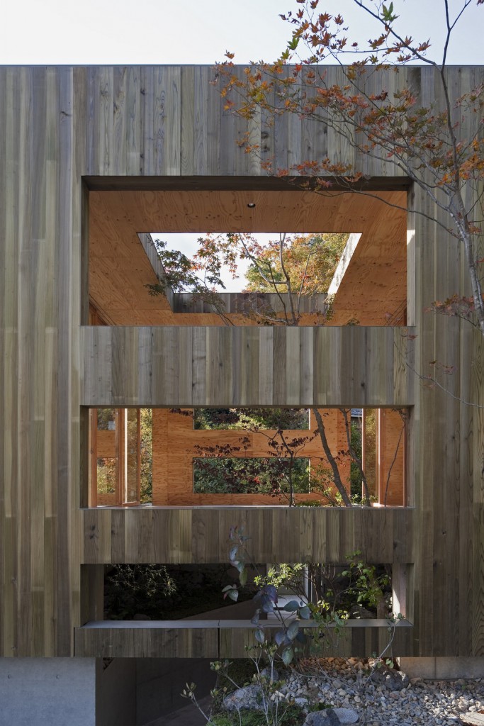 Timber Clad Exterior of Nest by UID with Apertures