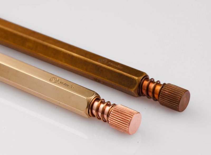 Copper, Brass and Bronze Metal Pen Detailing by Ystudio