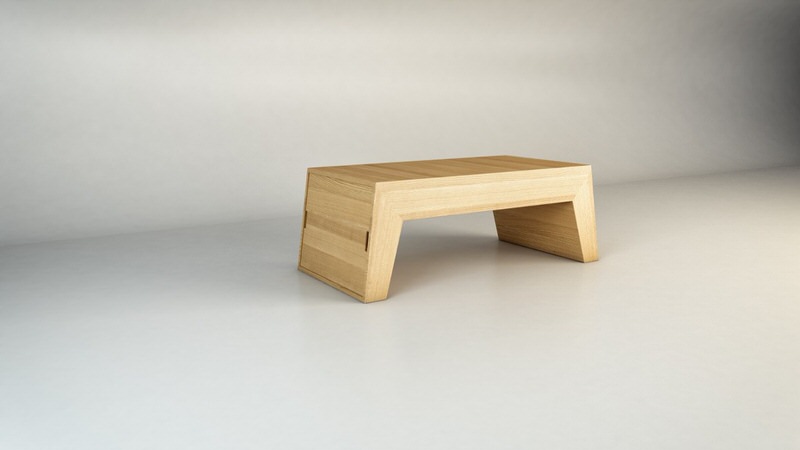 Simple Twins Coffee Table by Claudio Sibille