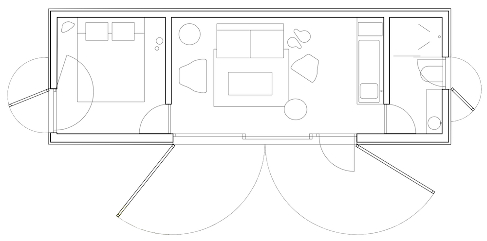 Floorplan of ÁPH80 Dwelling