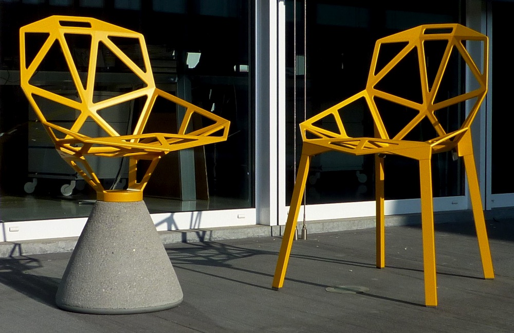 Chair One B and Chair One in Yellow